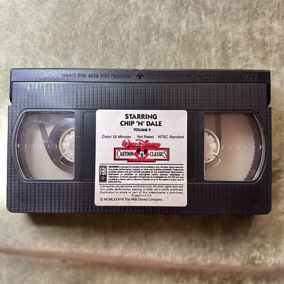 Walt Disney Cartoon Classics VHS Volume 9 Starring Chip N Dale - Picture 5 of 6